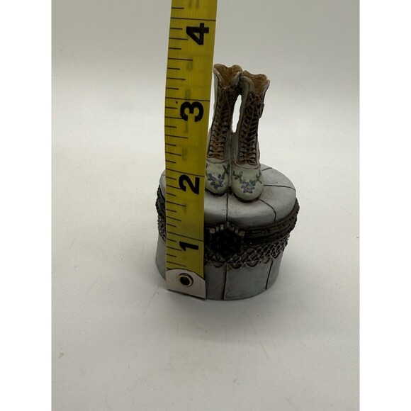 1999 Victorian Collection Jewelry New Box Hinged Trinket Boots Vintage Nostalgic - Picture 6 of 14